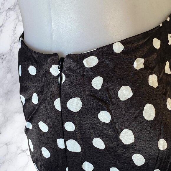 MAJORELLE Fiammetta Maxi Skirt Black & White Dot - Picture 8 of 12